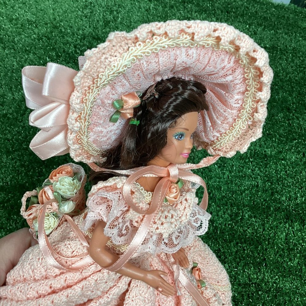 Hand Crochet Barbie Southern Belle Outfit Dress - Picture 12 of 13
